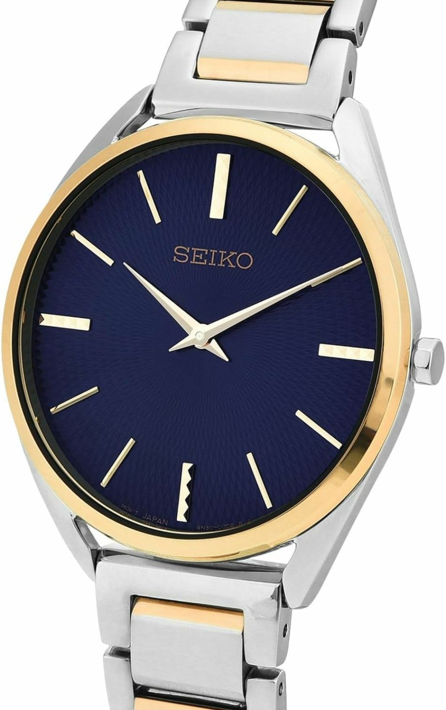 SEIKO Seiko Quartz Blue Dial Two-Tone Ladies Watch Swr060P1 New