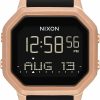 NIXON Nixon Siren Ss A1211-100M Water Resistant Women'S Digital Sport Watch (36Mm Watch Face, 18Mm-16Mm Silicone Band) Clearance