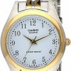 Casio Women'S White Dial Two Tone Base Metal Best