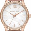 Michael Kors Michael Kors Layton Women'S Watch, Stainless Steel Bracelet Watch For Women New