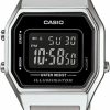 Casio Casio Ladies Mid-Size Silver Digital Retro Watch La-680Wa-1Bdf Online