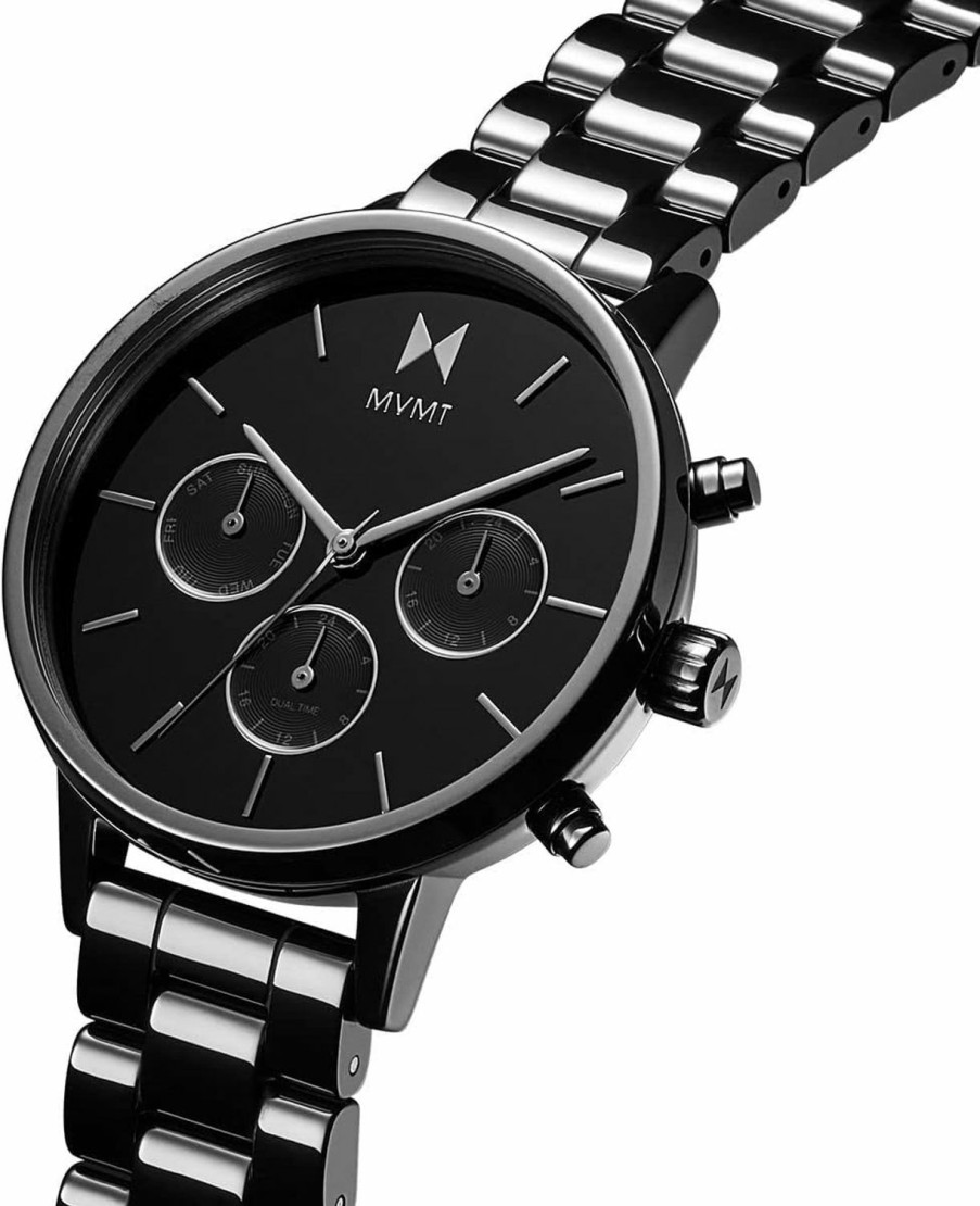 MVMT Mvmt Nova - Dual Timezone Women'S Wristwatch - Minimalist Dress Watch For Women - 3 Atm/30 Meters Water-Resistant Timepiece - Stainless Steel Analog Women'S Watch With Interchangeable Bands - 38Mm New