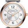 Fossil Fossil Carlie Mini Women'S Watch With Stainless Steel Or Leather Band Hot