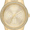 Michael Kors Michael Kors Tibby Women'S Watch, Stainless Steel And Pave Crystal Multifunction Watch For Women Wholesale