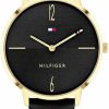 Tommy Hilfiger Tommy Hilfiger Women'S Stainless Steel Quartz Watch With Leather Strap, Color: Black (Model: 1782379) Wholesale