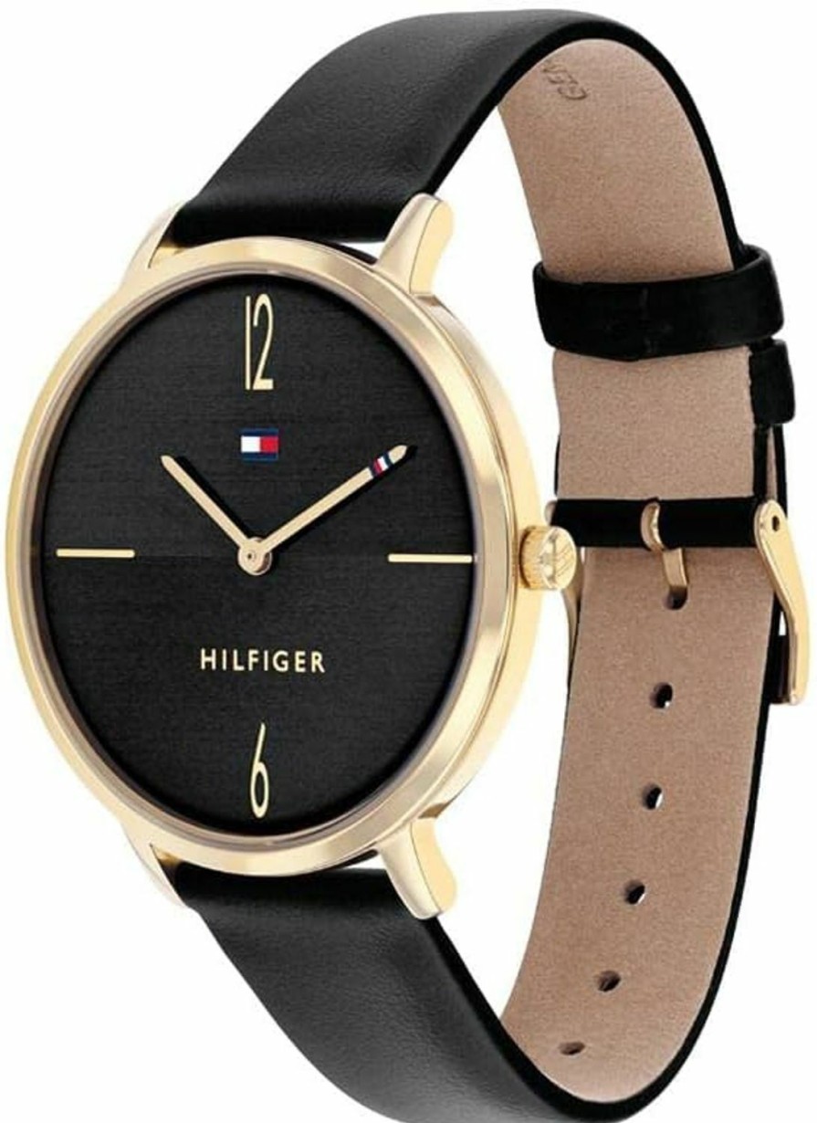 Tommy Hilfiger Tommy Hilfiger Women'S Stainless Steel Quartz Watch With Leather Strap, Color: Black (Model: 1782379) Wholesale