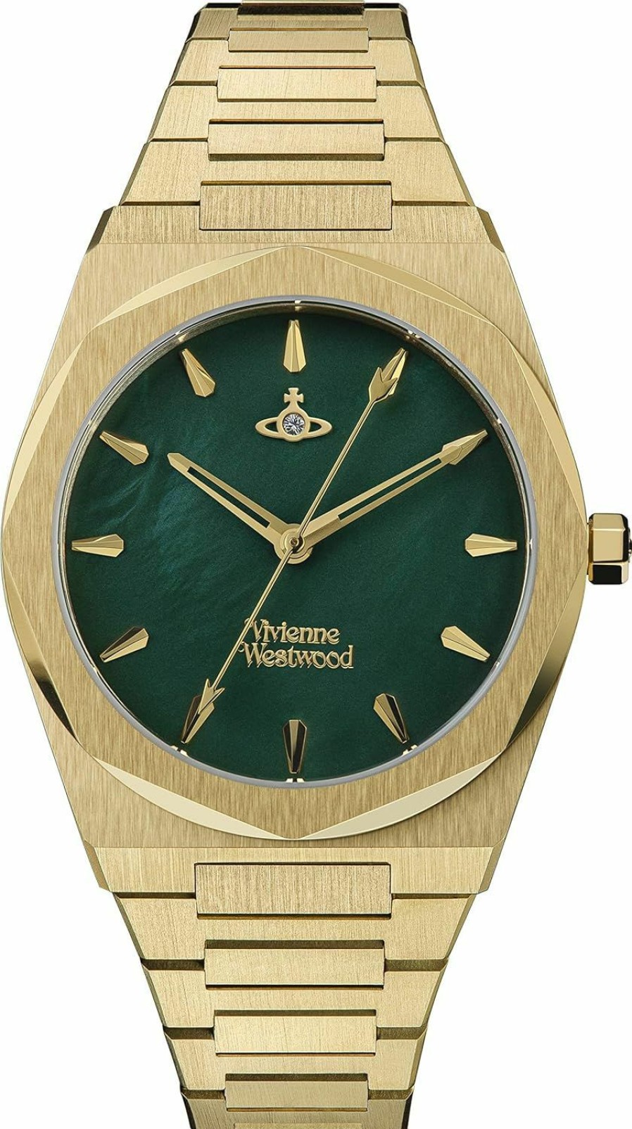 Vivienne Westwood Vivienne Westwood Limehouse Womens Quartz Watch With Green Dial And Gold Stainless Steel Bracelet Hot