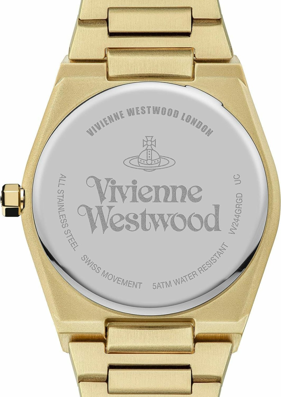 Vivienne Westwood Vivienne Westwood Limehouse Womens Quartz Watch With Green Dial And Gold Stainless Steel Bracelet Hot