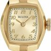 Bulova Bulova Ladies' Classic Dress Mini 2-Hand Quartz Watch, Stainless Steel, Arabic Markers Hot