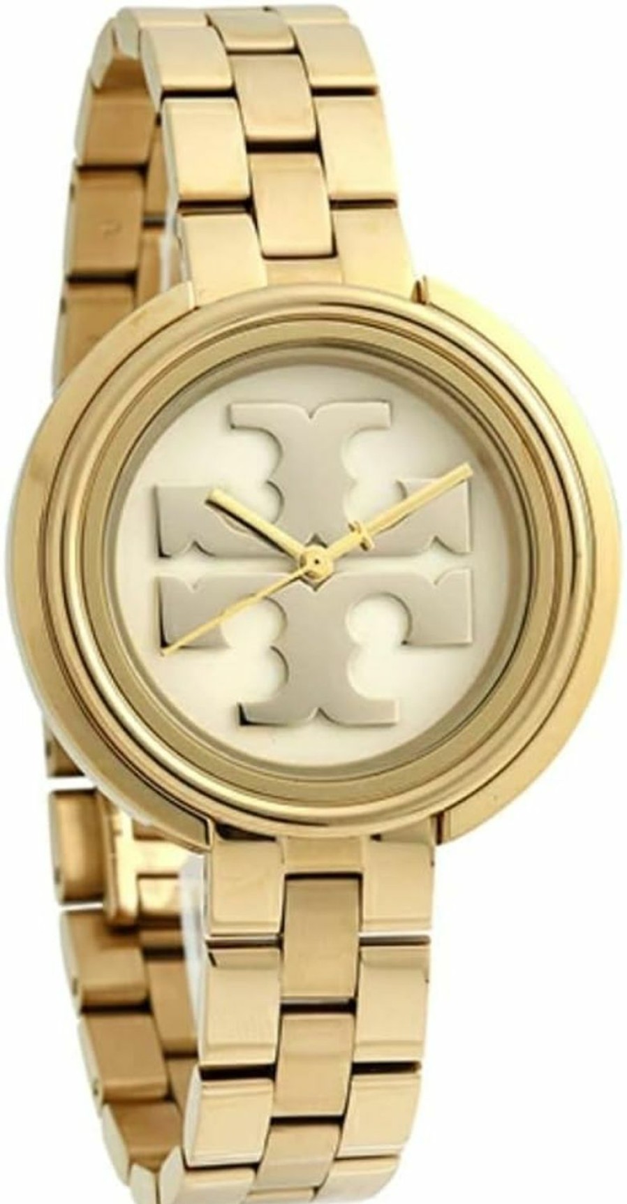 Tory Burch Tory Burch Tbw6208 Miller Womens Gold Dress Watch, White Logo Dial, Stainless Steel Band Clearance