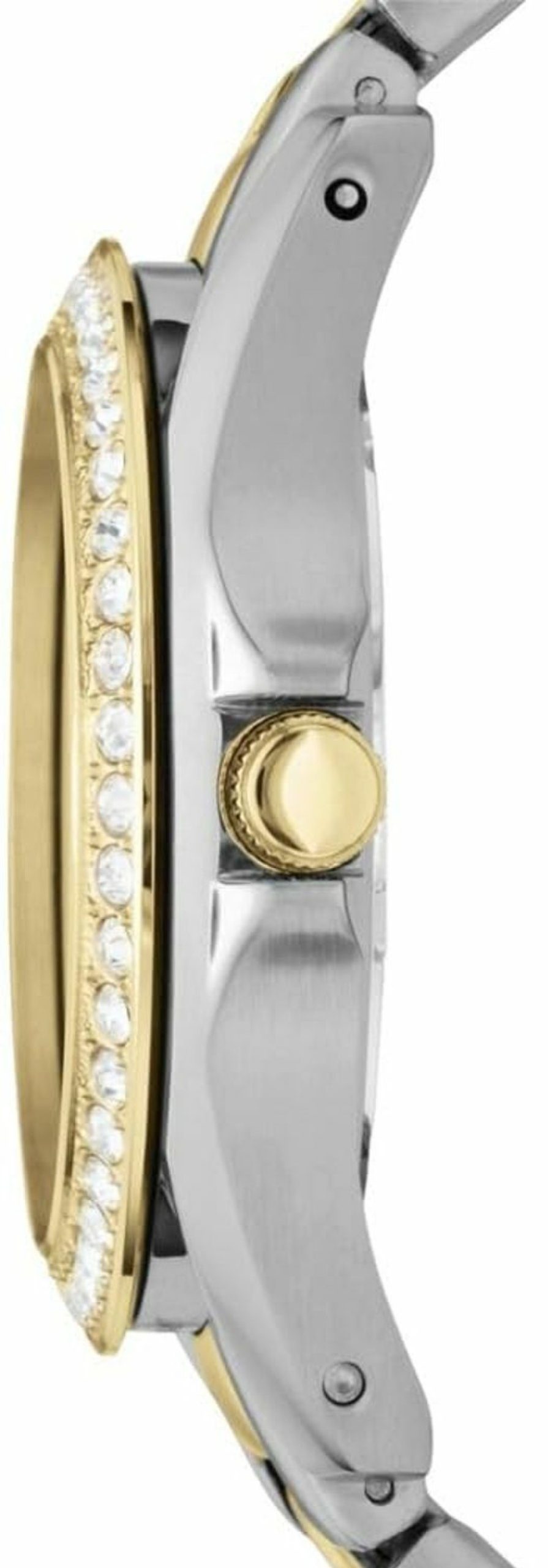 Fossil Fossil Riley Women'S Watch With Crystal Accents And Stainless Steel Bracelet Band New