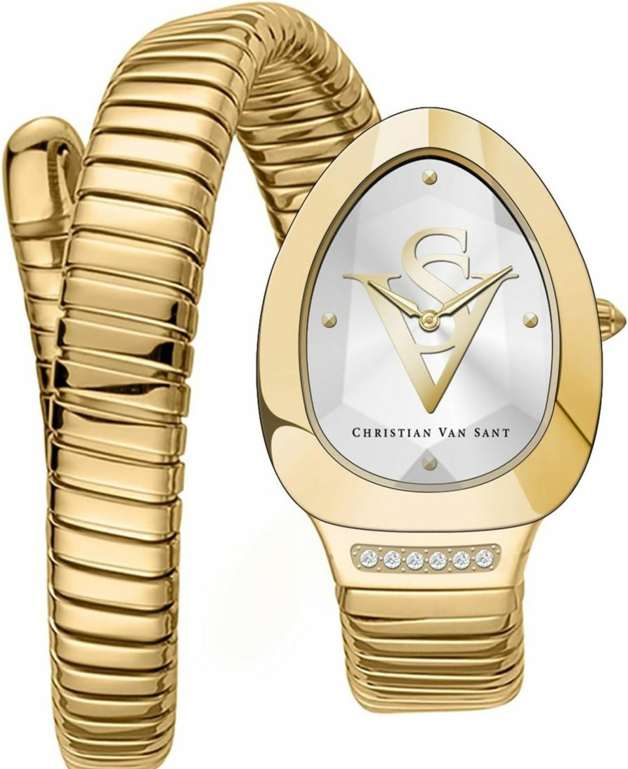 Christian Van Sant Christian Van Sant Women'S Naga Silver Dial Watch // Cv0871 Hot