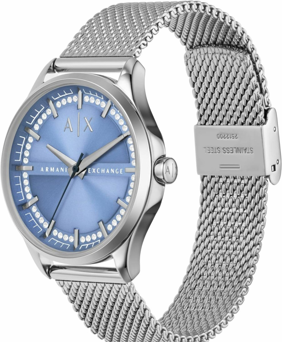 Emporio Armani A|X Armani Exchange Women'S Watch, Three-Hand Watch For Women With Stainless Steel, Silicone Or Leather Band Online