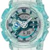 G-Shock G-Shock Casio Gmas110Vw-2A Translucent Skeleton Light Blue Analog-Digital Watch New