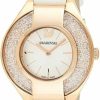 SWAROVSKI Swarovski 5547635 White/Gold White Dial With White Leather Strap Crystalline Sporty Women'S Watch Clearance