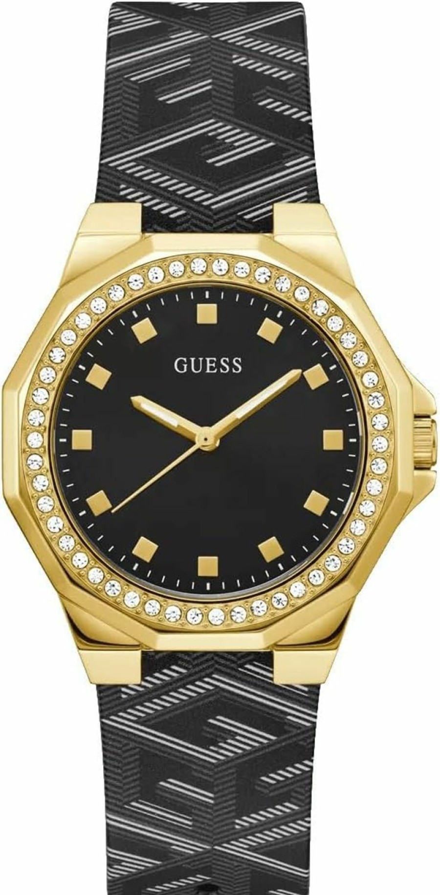 GUESS Guess Women'S 38Mm Watch - Black Strap Black Dial Gold Tone Case Online