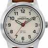 Timex Timex Expedition Field Mini 26 Mm Women'S Brown Leather Strap Quartz Watch New