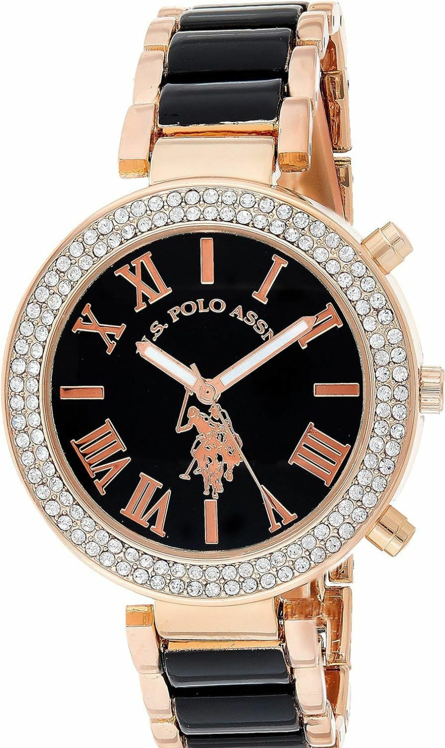 Accutime U.S. Polo Assn. Women'S Usc40090 Rose Gold-Tone Dress Watch New