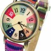 AstraMinds Astraminds Ladies Watches For Women - Boho Hippie Womens Watches, Pu Leather Woven Rainbow Watch Best