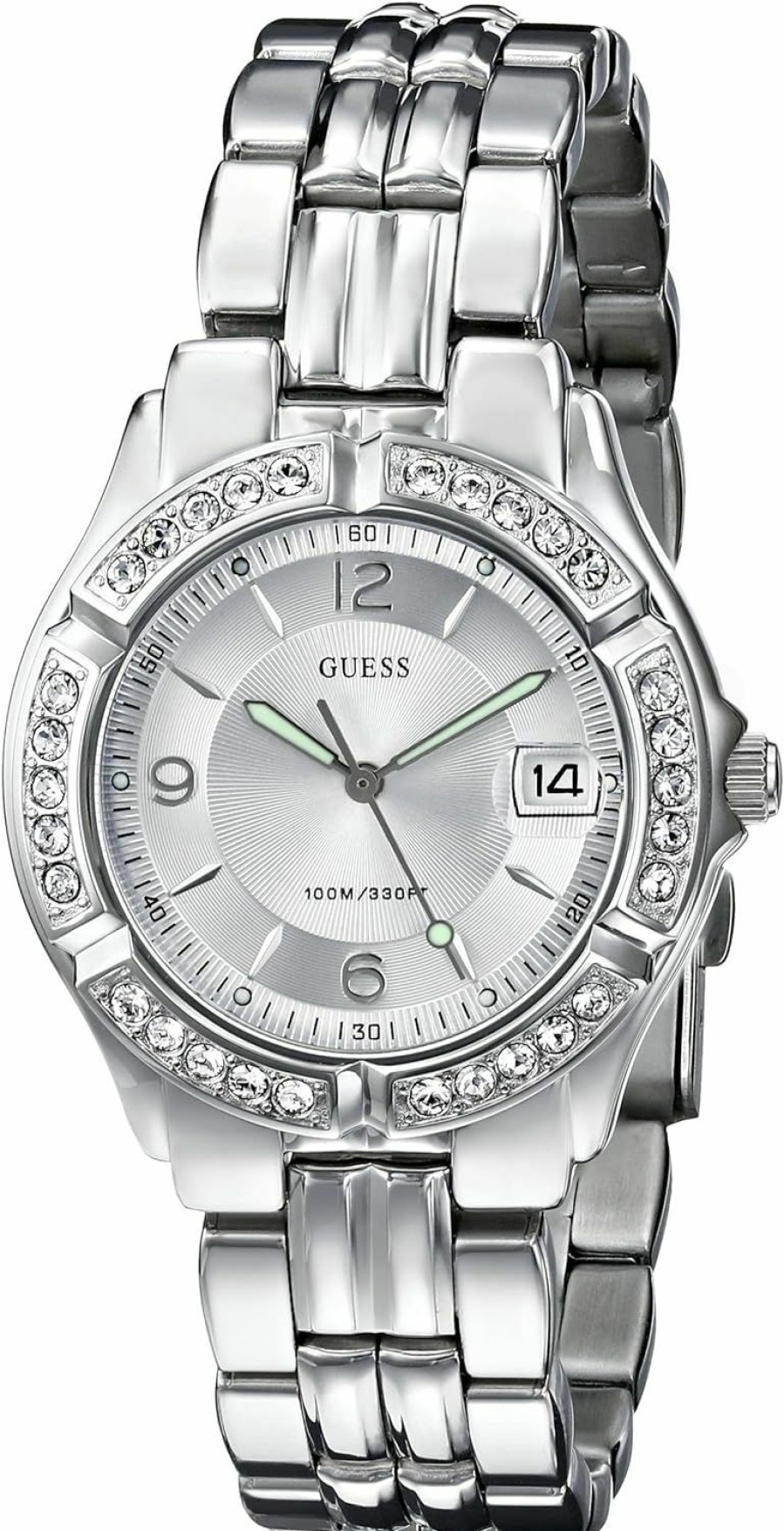 GUESS Guess Gold-Tone Bracelet Watch With Date Feature. Color: Gold-Tone (Model: U85110L1) Online