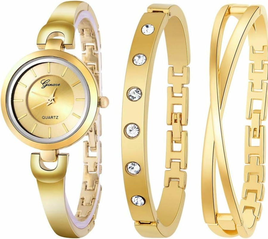 Weicam Weicam Women Bangle Bracelet Watch Simple Jewelry Sets Analog Quartz Wristwatches Online