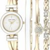 Anne Klein Anne Klein Women'S Bangle Watch And Premium Crystal Accented Bracelet Set New