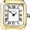 Sekonda Sekonda Monica Ladies 20Mm Quartz Watch In White With Analogue Display, And Gold Alloy Strap 40144 Wholesale