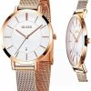 OLEVS Olevs Watch For Women Set Fashion Ladys Wrist Watch Minimalist With Rose Gold Bracelet Analog Quartz Date Waterproof Wrist Watches Best