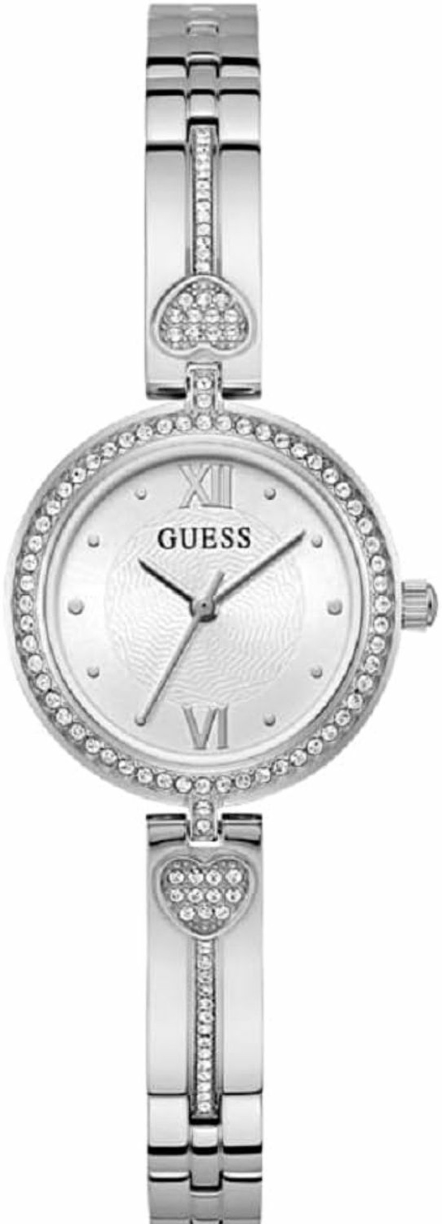 GUESS Guess Women'S 27Mm Watch - Rose Gold Tone G-Link White Dial Rose Gold Tone Case Clearance