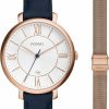 Fossil Fossil Jacqueline Women'S Watch With Stainless Steel Or Leather Band, Analog Watch Display New