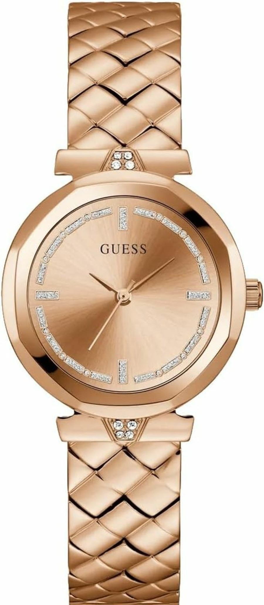 GUESS Guess Women'S 34Mm Watch - Rose Gold Tone Bracelet Rose Gold Dial Rose Gold Tone Case Clearance