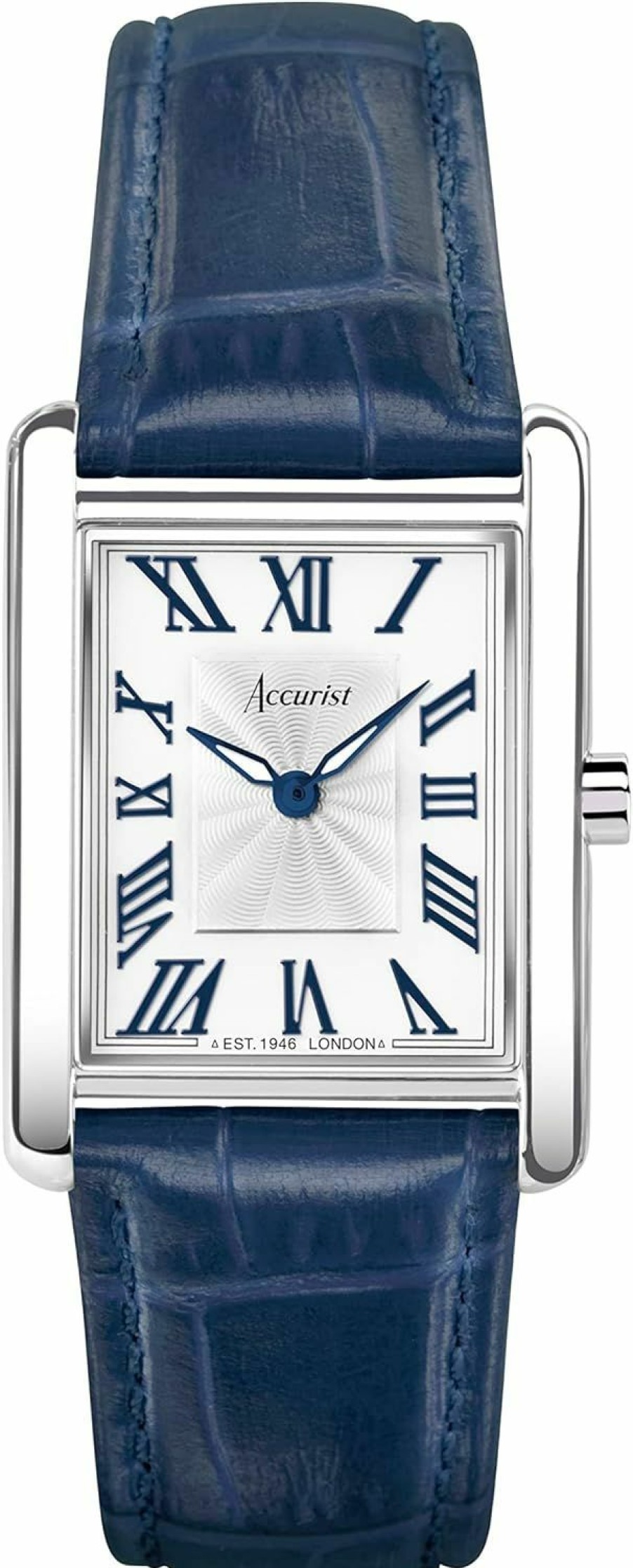 Accurist Accurist Ladies Rectangle 26Mm Quartz Watch In White With Analogue Display Best