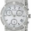 Bulova Bulova Women'S 96R19 Diamond-Studded Chronograph Watch Hot