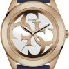 GUESS Guess G Twist Silver Dial Silicone Strap Ladies Watch W0911L6 Wholesale