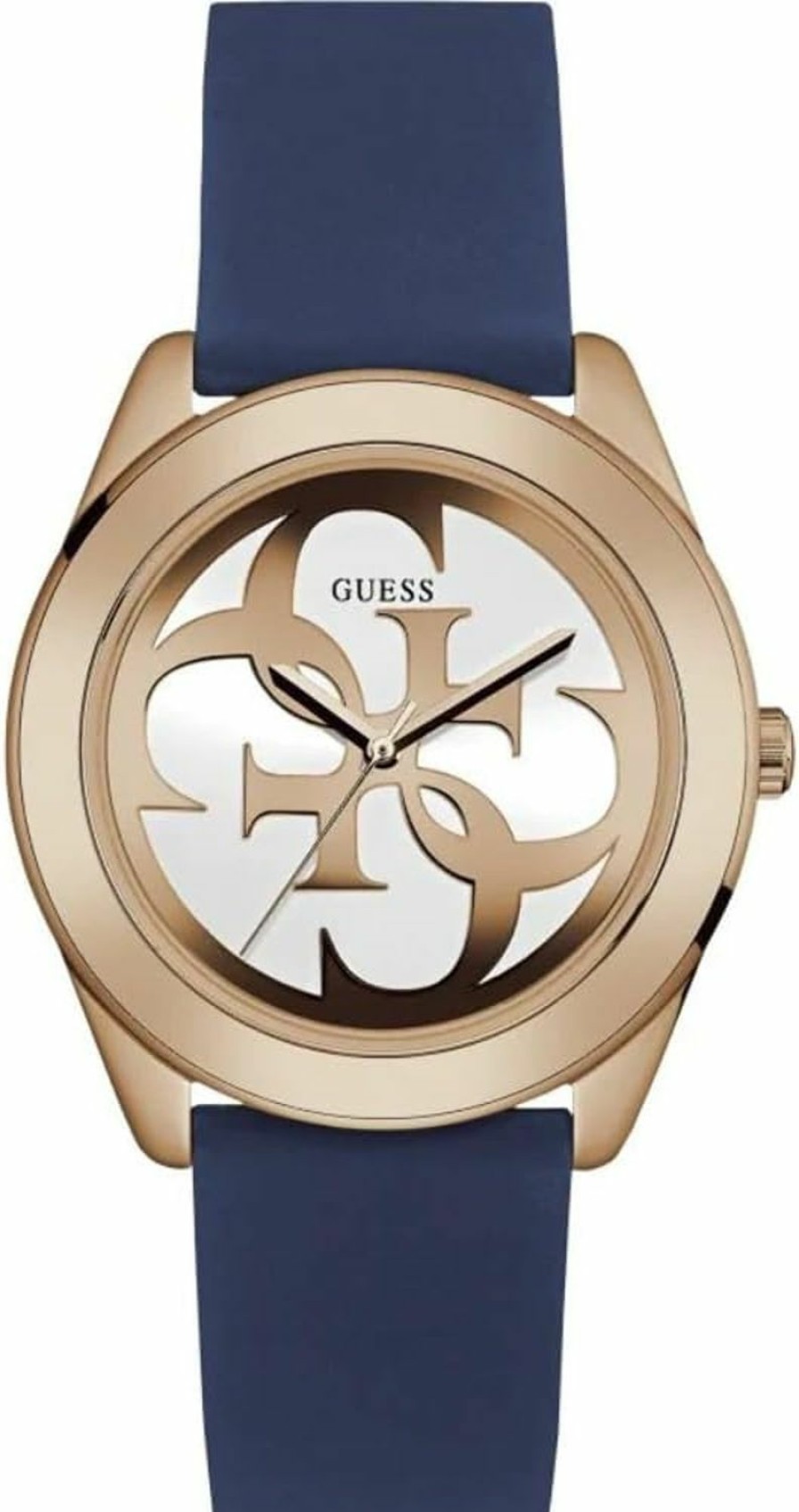 GUESS Guess G Twist Silver Dial Silicone Strap Ladies Watch W0911L6 Wholesale