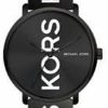 Michael Kors Michael Kors Mk2828 Charley Three-Hand Black Dial Black Silicone Band Women'S Watch Hot