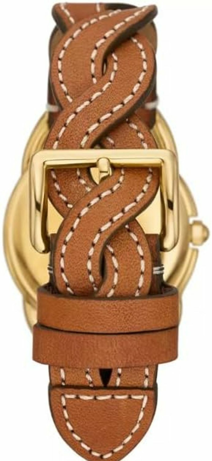 Tory Burch Tory Burch Women'S The Miller Brown Braided Leather Strap Watch 32Mm Tbw7216 Best