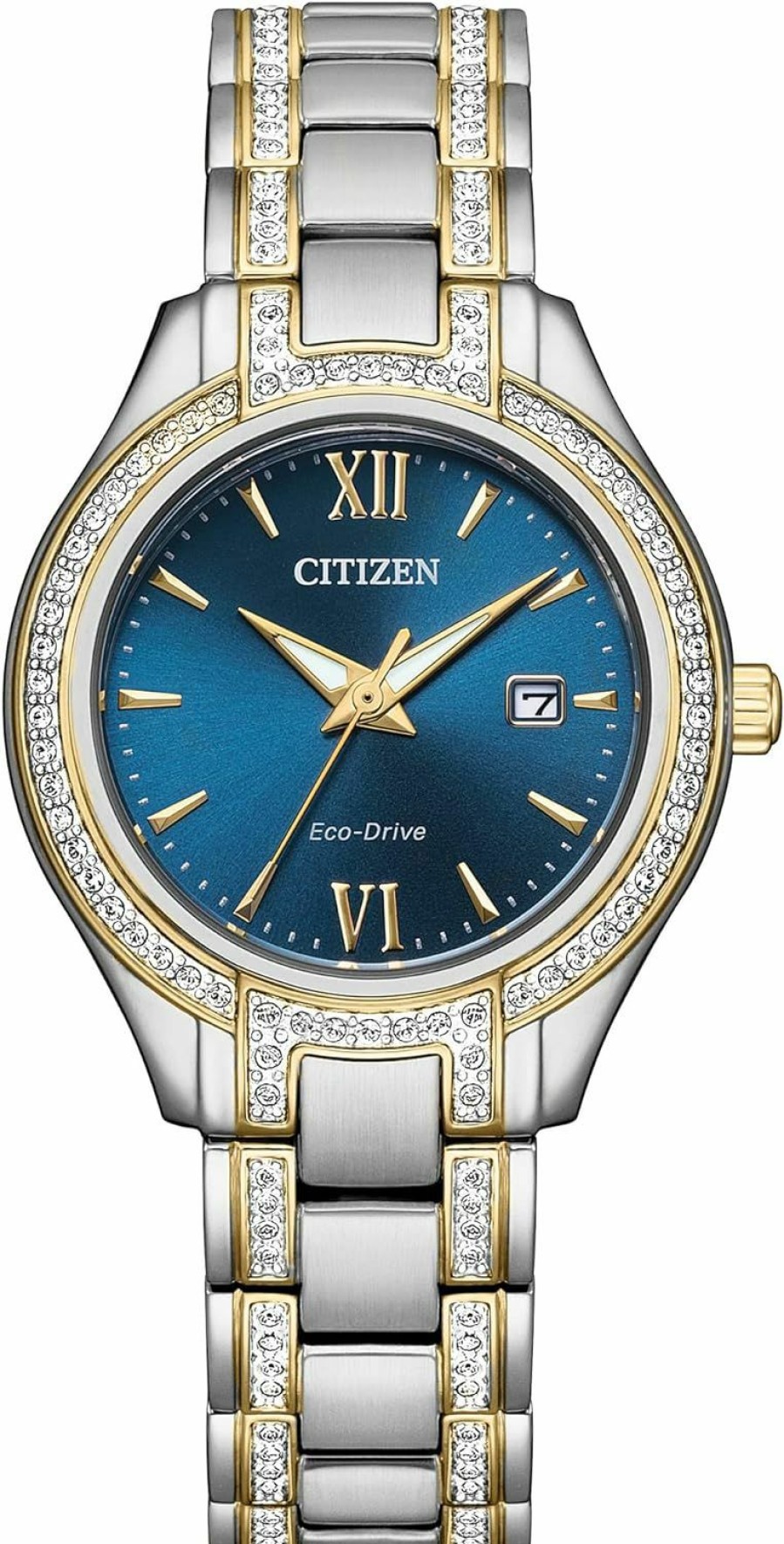 Citizen Citizen Ladies' Silhouette Crystal Eco-Drive Watch, 3-Hand Date, Stainless Steel, Spherical Mineral Crystal Best