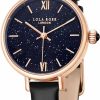 Lola Rose Lola Rose Women'S Blue Sandstone Watch With Black Leather Strap Clearance