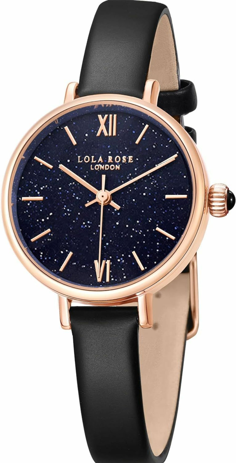 Lola Rose Lola Rose Women'S Blue Sandstone Watch With Black Leather Strap Clearance