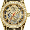 GUESS Guess Women'S 34Mm Watch - Multi-Color Bracelet Gold Dial Multi-Color Case Online