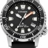 Citizen Citizen Eco Drive Promaster Dive Black Dial And Black Polyurethane Strap Watch 36.5Mm - Eo2020-08E Online