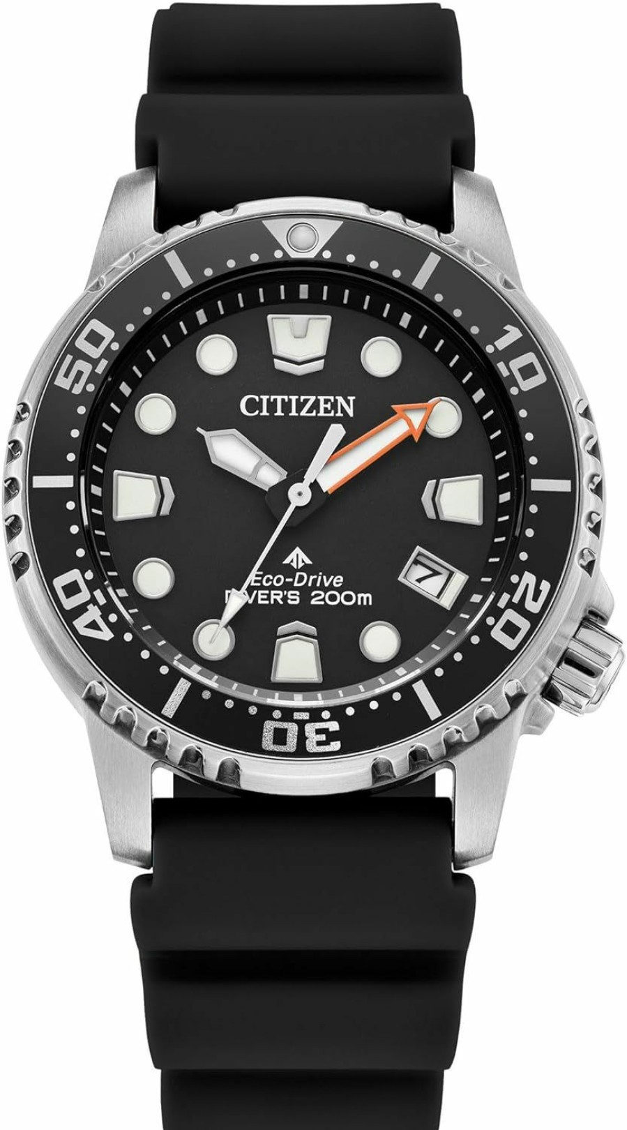 Citizen Citizen Eco Drive Promaster Dive Black Dial And Black Polyurethane Strap Watch 36.5Mm - Eo2020-08E Online