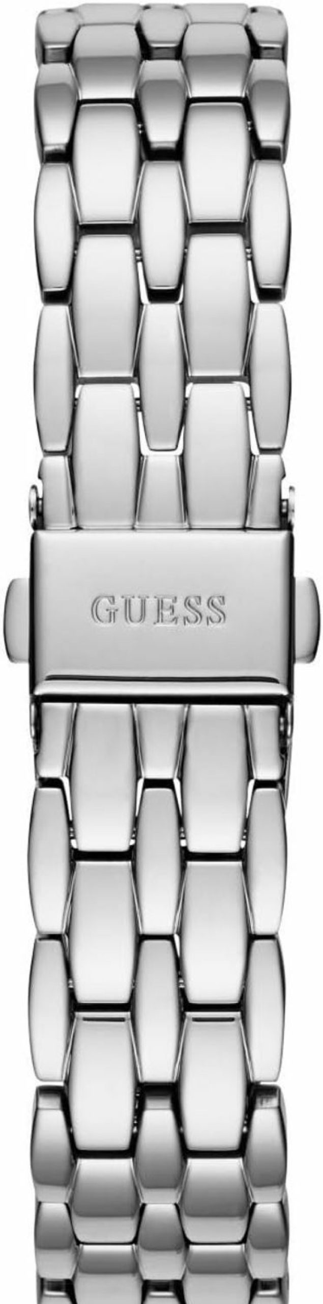 GUESS Guess Stainless Steel + Pink Crystal Bracelet Watch. Color: Silver-Tone (Model: U1062L2) Best