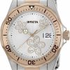 Invicta Invicta Women'S 12507 Pro Diver Silver Dial Crystal Accented Two Tone Stainless Steel Watch Clearance