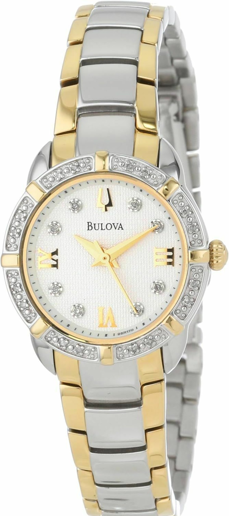 Bulova Bulova Women'S 98R170 Diamond-Accented Stainless Steel Watch Hot