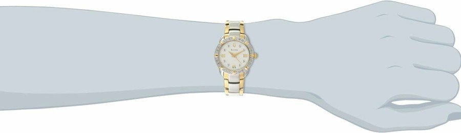 Bulova Bulova Women'S 98R170 Diamond-Accented Stainless Steel Watch Hot