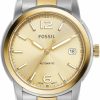 Fossil Fossil Heritage Automatic Beige Gold Dial Two-Tone Uni Watch Me3228 Wholesale