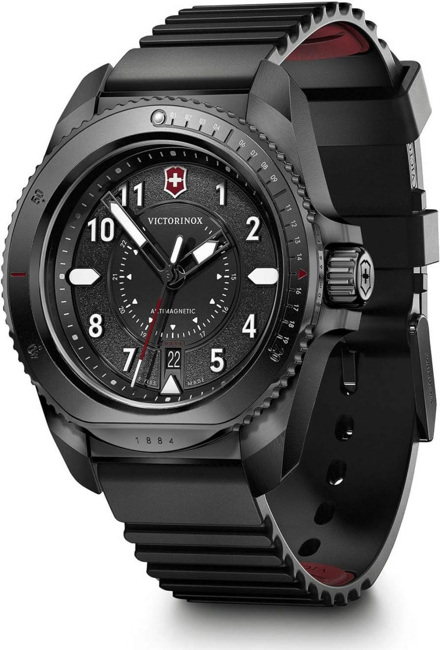 Victorinox Victorinox Journey 1884 Watch With Black Dial And Black Rubber Strap Best