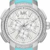 Michael Kors Michael Kors Sidney Women'S Watch, Stainless Steel And Silicone Sports Watch For Women New